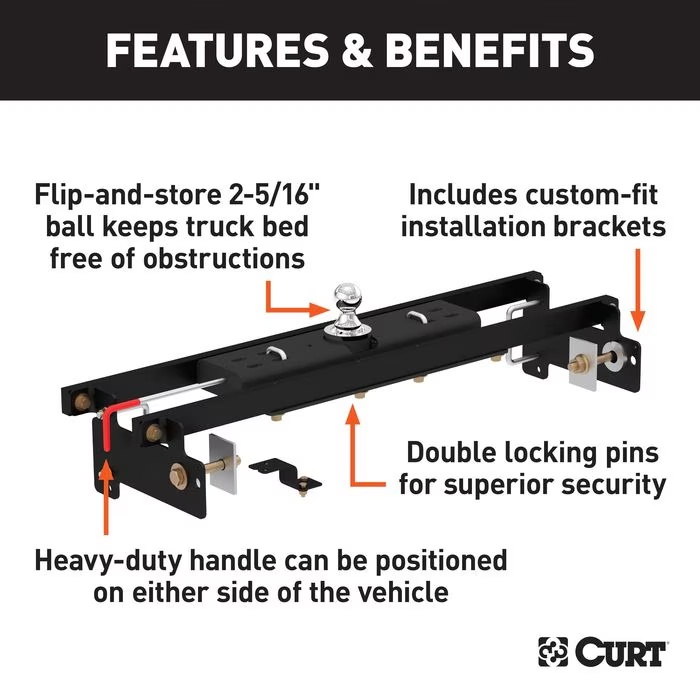 Curt Gooseneck Trailer Hitch Mount Kit 60711