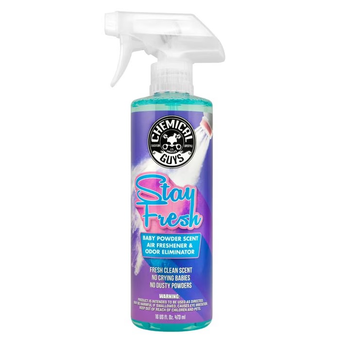 Chemical Guys Stay Fresh Baby Power Scent Spray Air Freshener 16oz