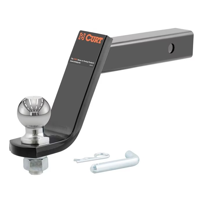 CURT 2in Shank, 7,500lbs, 6in Drop Loaded Ball Mount with 2 5/16in Ball