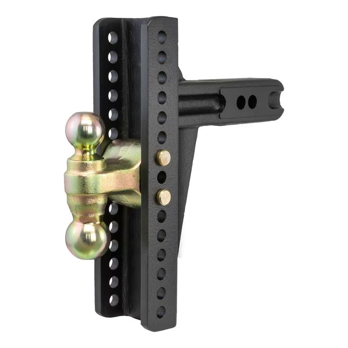 CURT 2 1/2in Receiver, 10 3/8in Drop, 2 and 2 5/16in Balls, 20,000lbs Adjustable Trailer Hitch Ball Mount