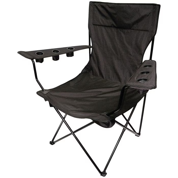 Creative Outdoor Black Kingpin Folding Chair