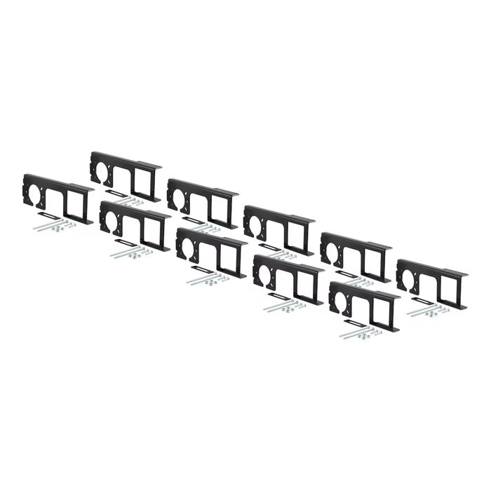 CURT Easy-Mount Bracket for 4 or 5-Flat and 6 or 7-Round for 2in Receiver, 10 Pack