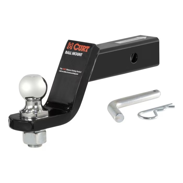 CURT 2in Shank, 3,500lbs, 4in Drop Loaded Ball Mount with 1 7/8in Ball