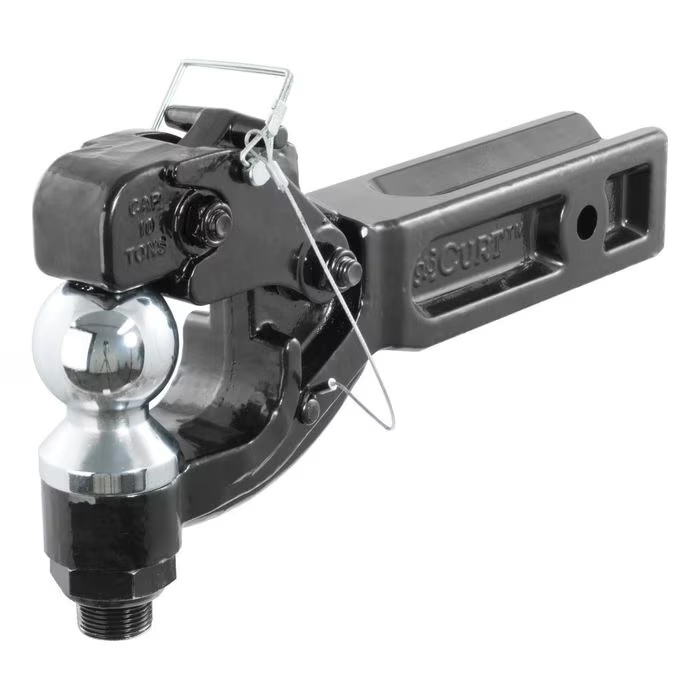 CURT 2 1/2in Shank, 2 5/16in Ball, 20,000lbs Receiver Mount Ball and Pintle Combo