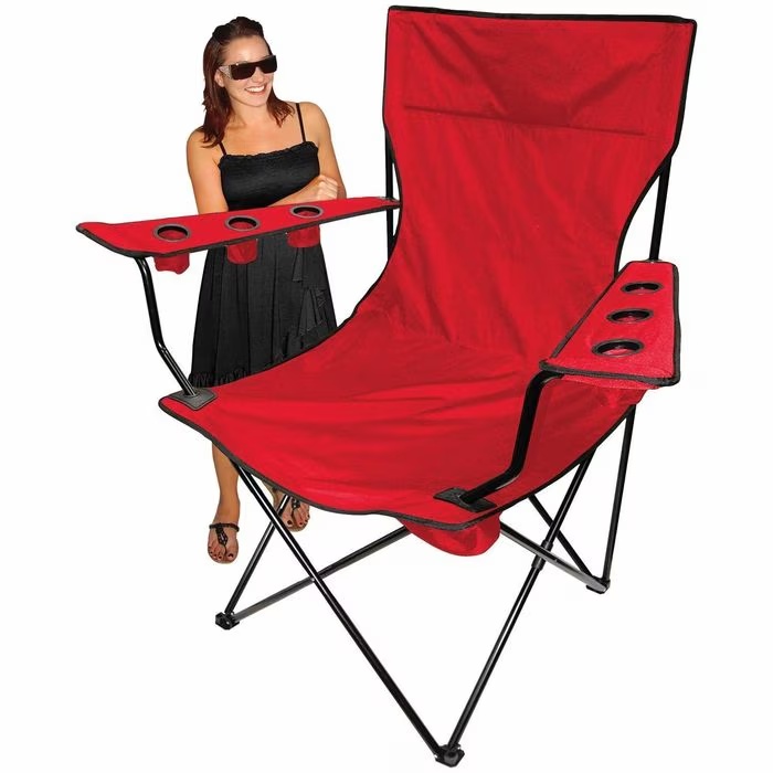 Creative Outdoor Red Kingpin Folding Chair